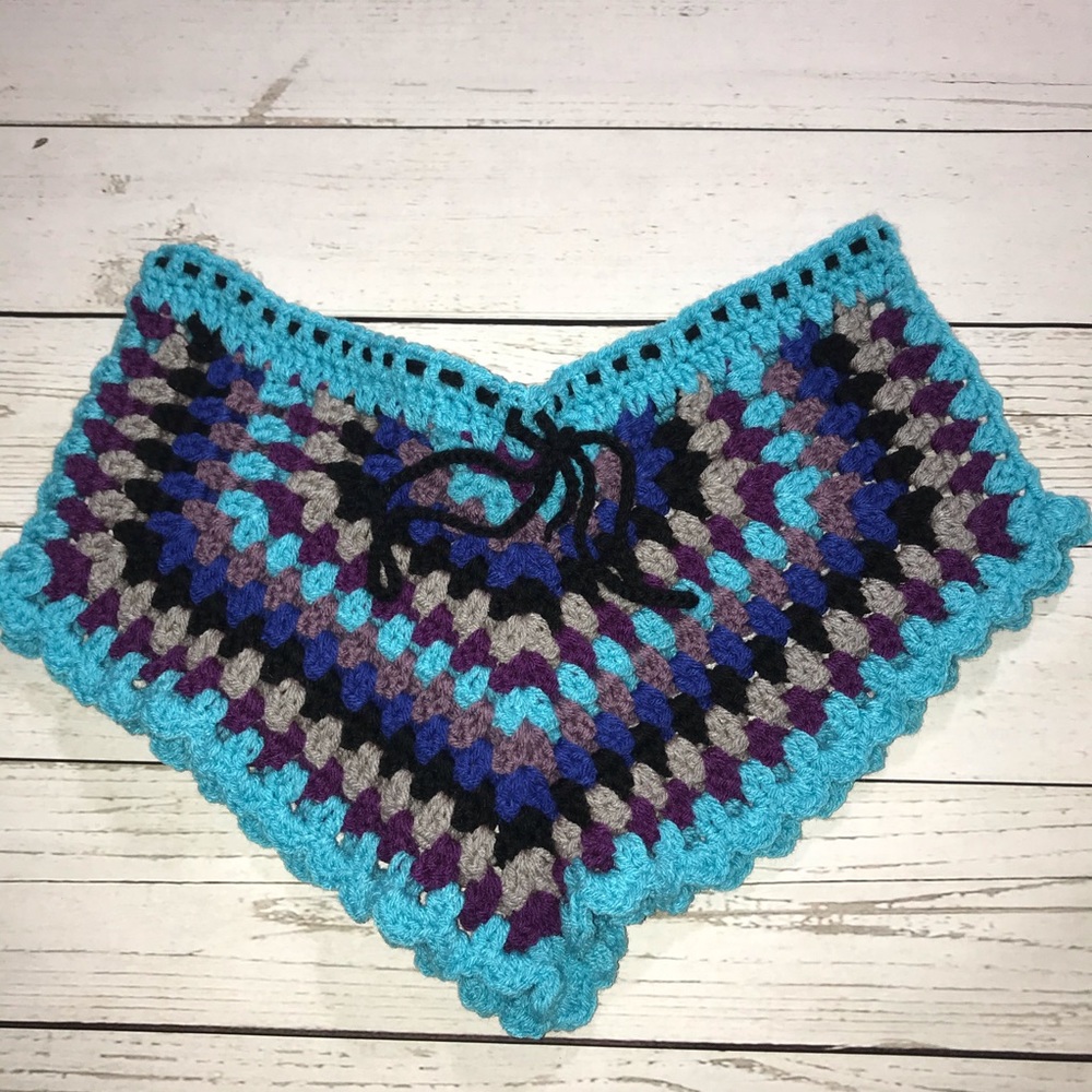 Boho Crochet Cheeky Booty Shorts M/L